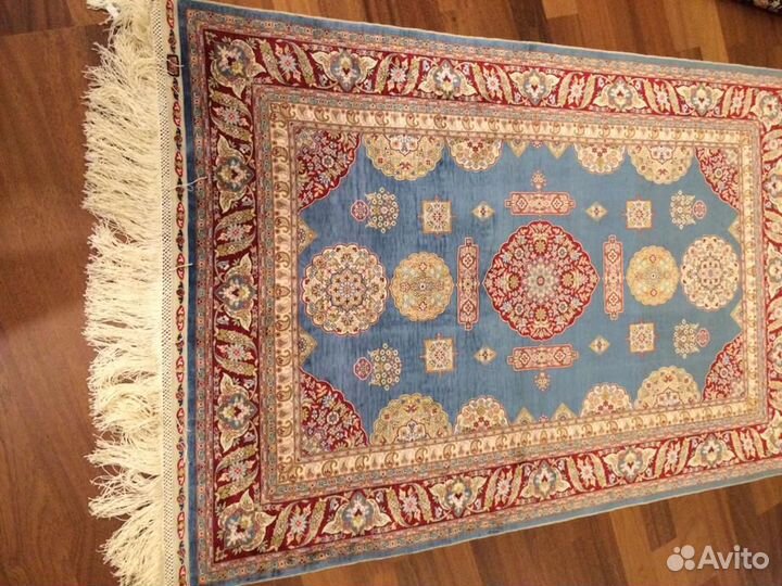 Турецкий шёлковый ковер ручной работы