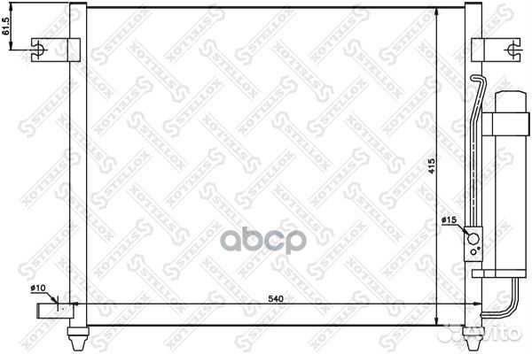 10-40173-SX радиатор кондиционера Chevrolet Av