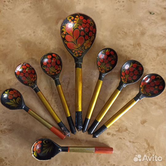 Деревянные ложки хохлома