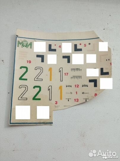 Декали для сборных моделей 1:72