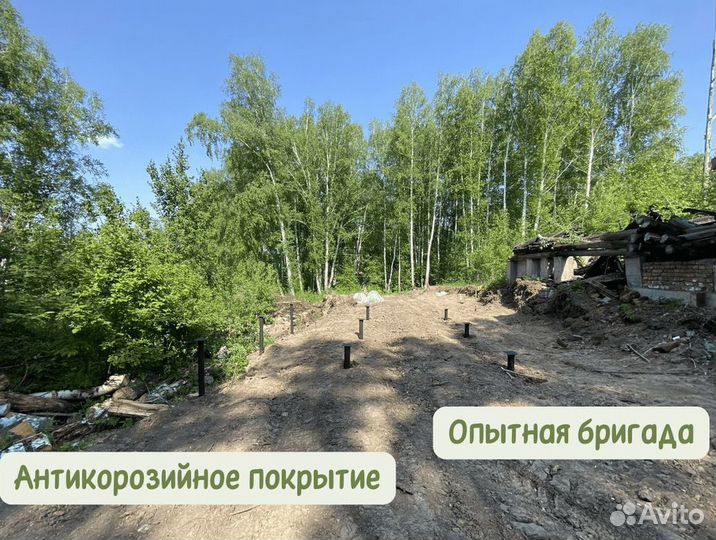 Винтовые сваи для дачи