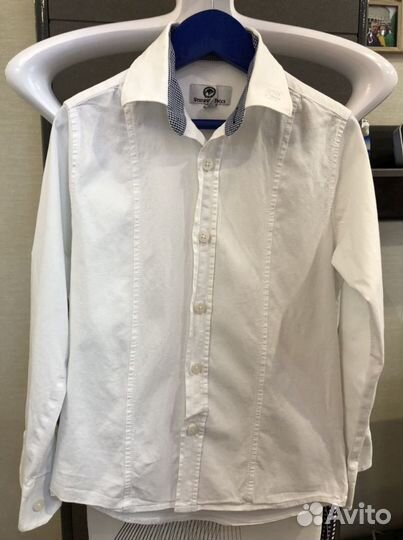 Рубашка классика с длинным рукавом (7-8 лет мальчи