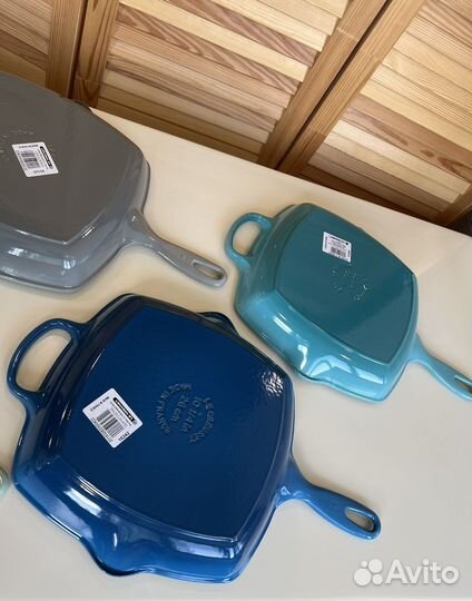 Посуда le creuset чугунные сковороды гриль