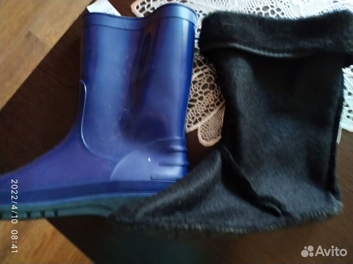 Полусапоги пвх утепленные