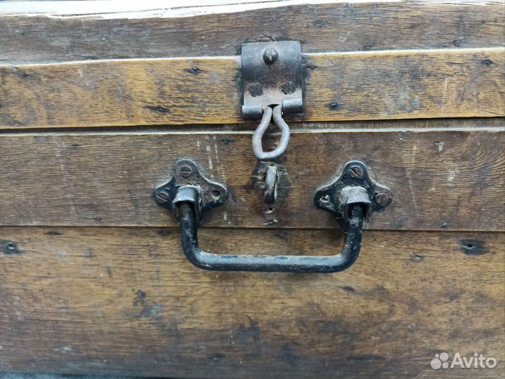 Старинный деревянный сундук. Ларь. (Сзр)