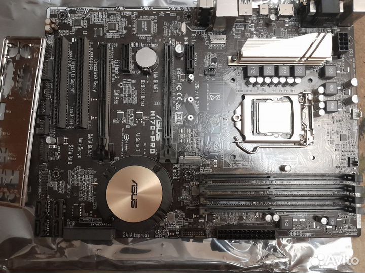 Мат.плата Asus H170 PRO + процессор intel i7-6700K