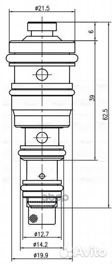 Клапан регулирующий компрессора кондиционера дл