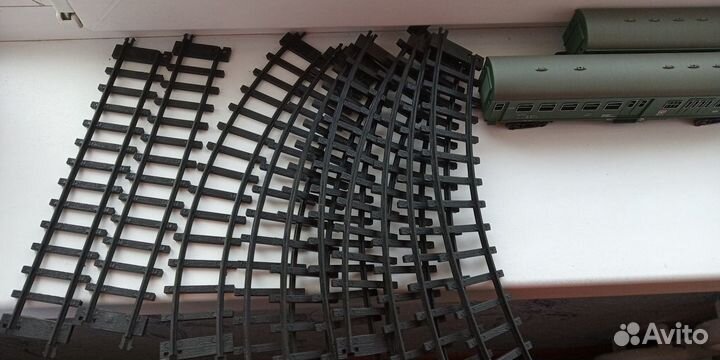 Набор железнодорожных поездов на запчасти