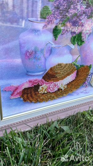 Картина вышитая чешским бисером