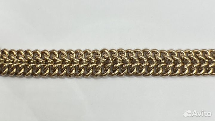Старинный золотой браслет 56 панцирь 20 см