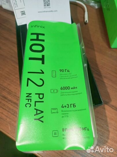 Infinix Hot 12 Play, 4/64 ГБ