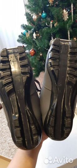 Лыжные ботинки классические размер 35