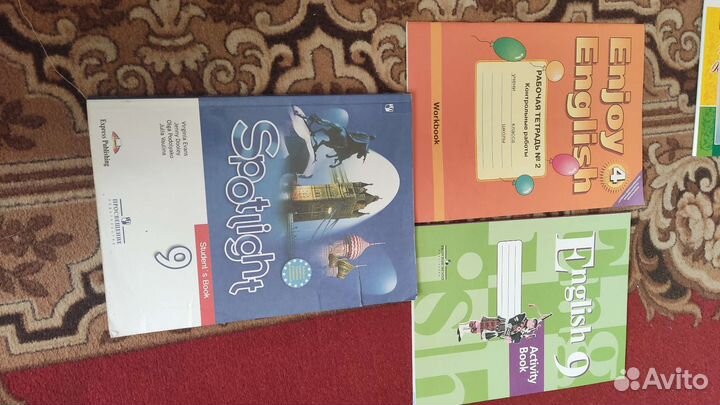 Учебники и рабочие тетради (листайте фотографии)