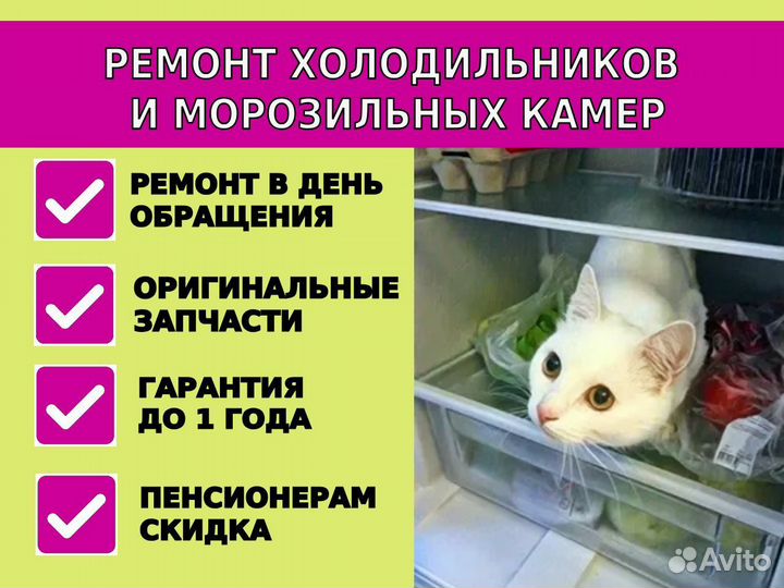 Ремонт холодильников и морозильных камер