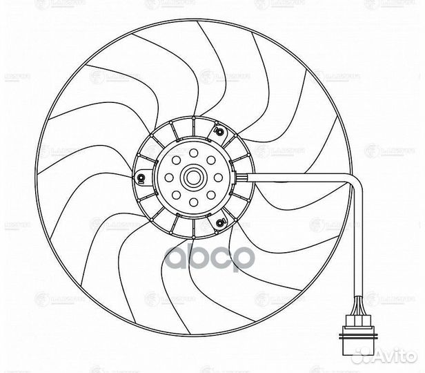 Э/вентилятор охл. LFC1805 luzar