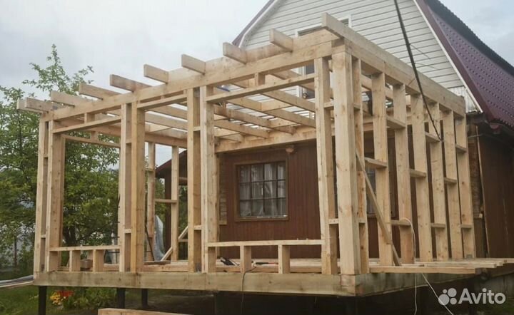 Строительство пристроек веранд террас