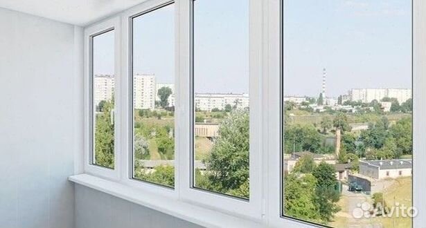 Балкон остекленный пвх под ключ