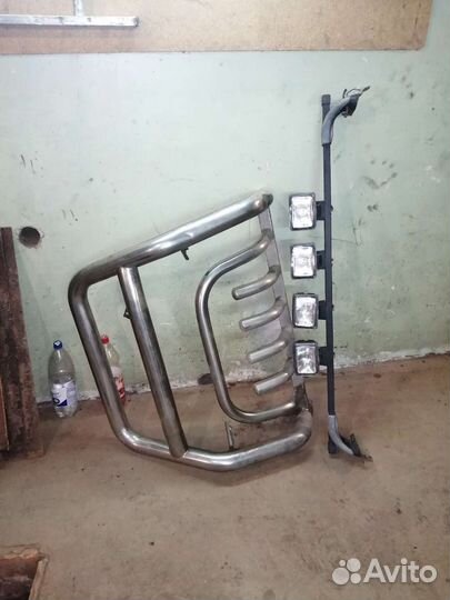 Кенгурятник с люстрой на chevrolet niva