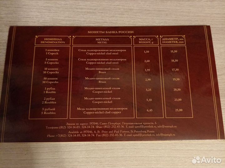 Набор монет Банка России. 2002 год. спмд