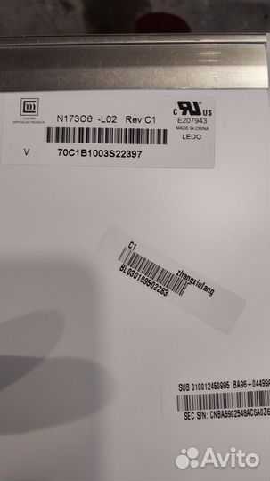 Матрица для ноутбука samsung