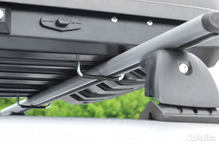 Автобокс на крышу Turino Medium серый