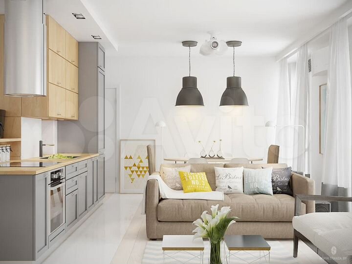 3-к. квартира, 90 м², 2/4 эт.