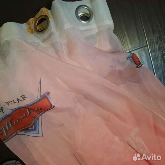 Шторы тюль в детскую Тачки