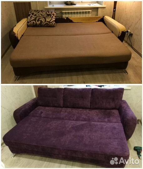 Перетяжка и замена обивки стульев / банкеток