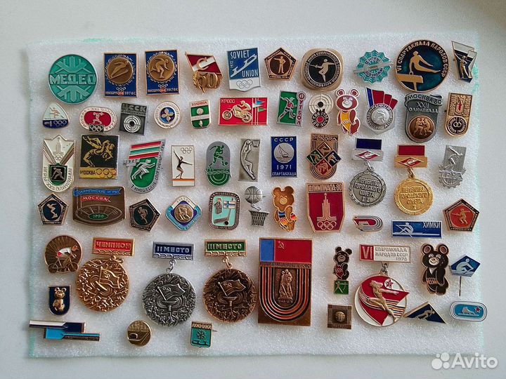 Значки и сувениры СССР. спорт дополнено