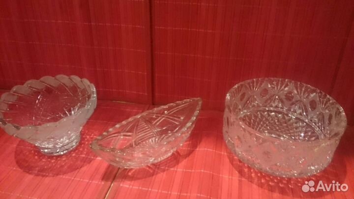 Ваза салатник фруктовница конфетница хрусталь
