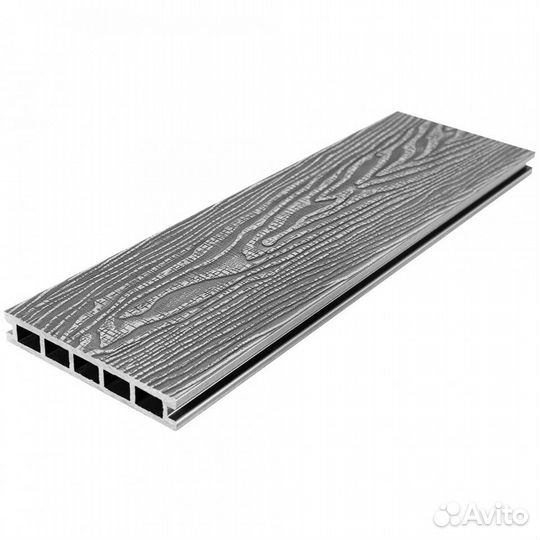 Террасная доска дпк RusDecking Серый-37 4м