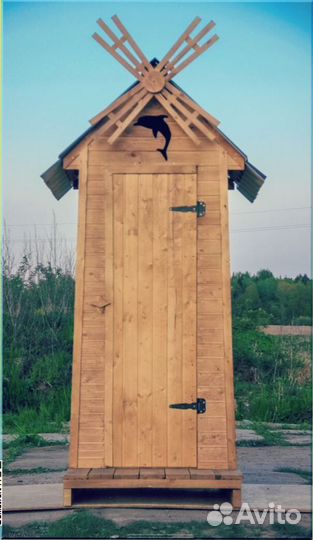 Дачный туалет деревянный ртю 450