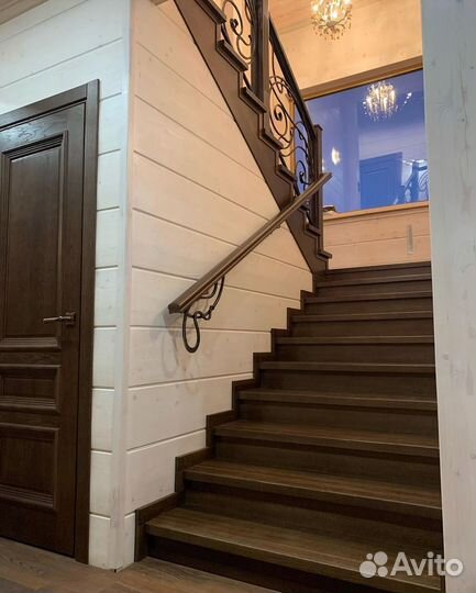 Лестница с забежными ступенями