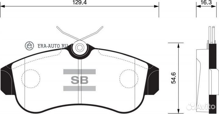 Sangsin brake SP1581 Колодки тормозные nissan alme