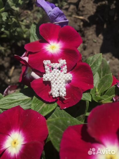 Котик из ровного бисера