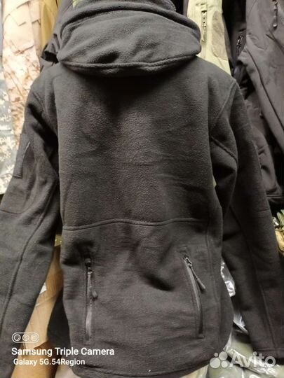 Флисовая кофта, Олива и Чёрный