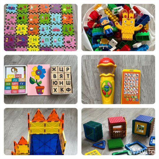Магнитный конструктор,деревянные кубики