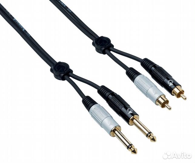 Кабель межблочный 2Jack-2RCA Bespeco EAY2JR300 3 m