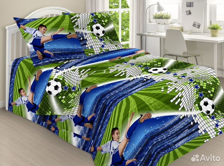 Белье постельное детское 1,5 сп (поплин)