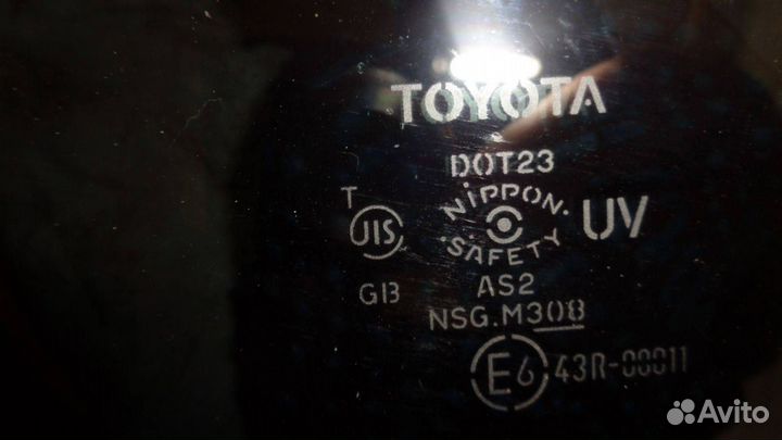 Стекло двери З/Л (форточка) Toyota Camry 40