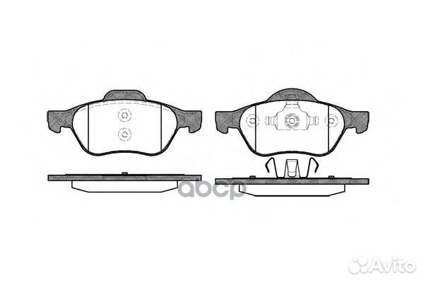962 00 FDB1440 колодки дисковые п Renault Lagu