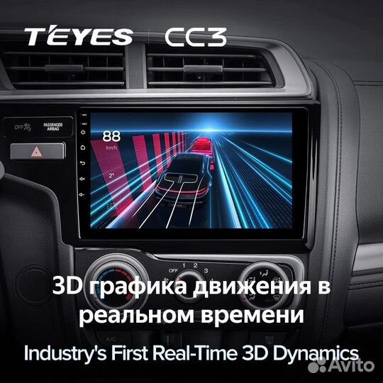 Штатная магнитола Teyes CC3 4/64 Honda Jazz 3 (201