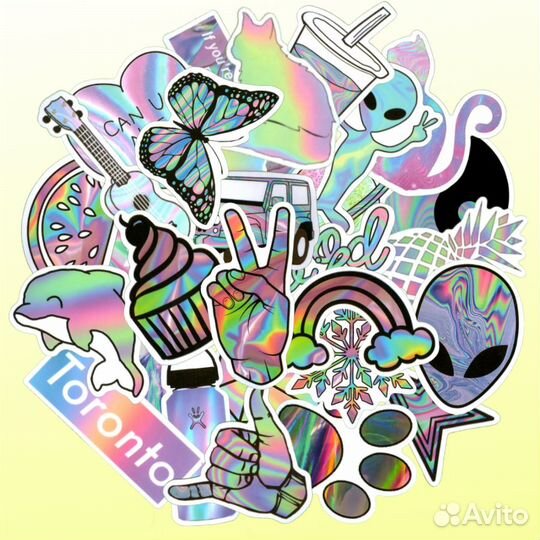 Наклейки, стикеры для сноуборда, самоката, хобби