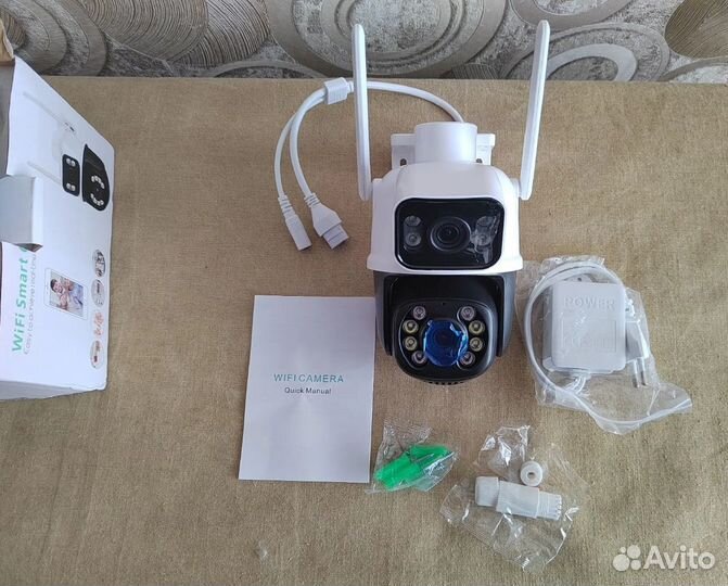 Wifi Камера с двумя объективами поворотная