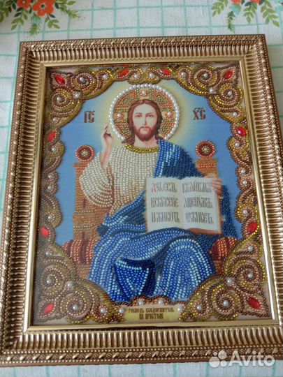 Вышивка бисером иконы