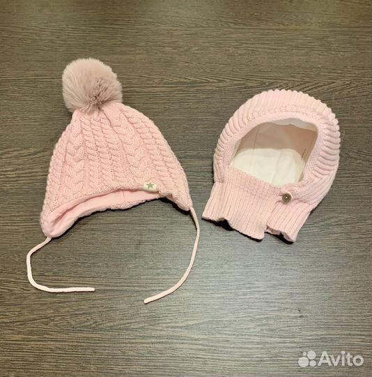 Шапка шлем и шапка на завязках