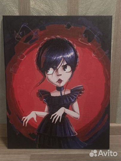 Картина постер календарь аниме Уэнздей Wednesday