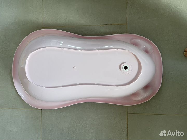 Детская ванночка для купания со сливом 102 см
