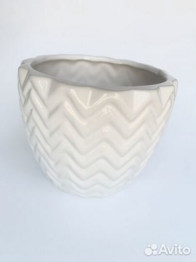 Керамический цветочный горшок, р. 12х10,5 см