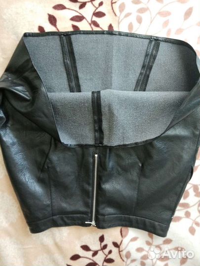 Кожаная юбка